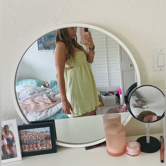 Light sage strapless pacsun mini dress - Picture 3 of 4